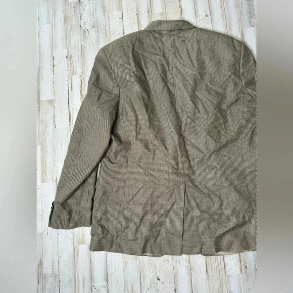 Lauren Ralph Lauren Blazer Jacket Men's 46R Gray Classic Checked - Picture 8 of 11